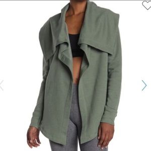 Zella Shooting Star Cardigan in Green Agave
